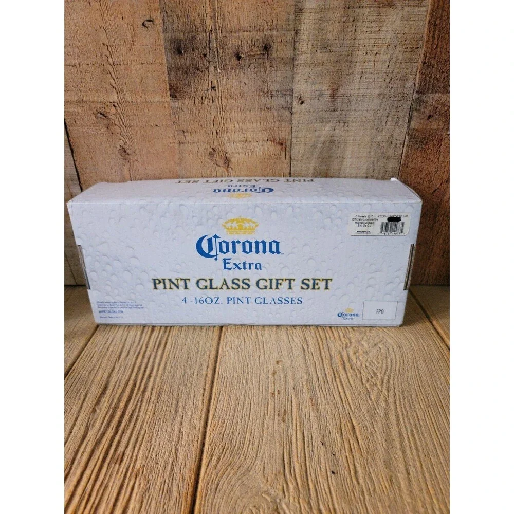 Corona Extra Pint Glass Set BNIB
